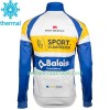 Radbekleidung Radtrikot Langarm + Lang Trägerhose 2018 Sport Vlaanderen-Baloise Winter Thermal Fleece N001